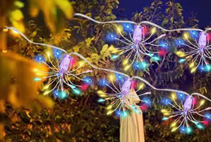 Luces De Navidad Led Con Panel Solar