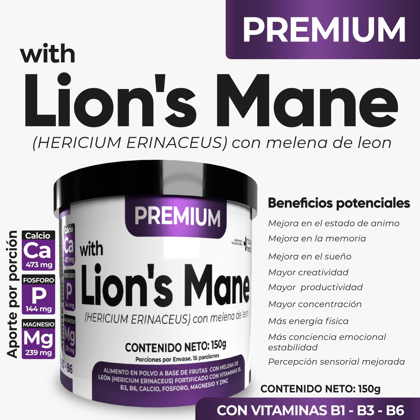 MELENA DE LEON X 150GR